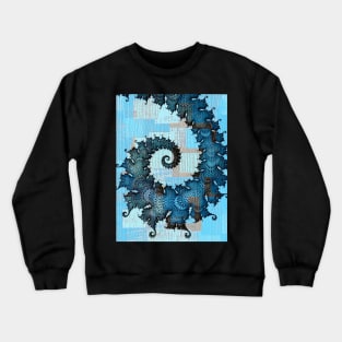 Patchwork Spiral Crewneck Sweatshirt